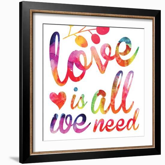 Watercolor Love 5-Melody Hogan-Framed Art Print