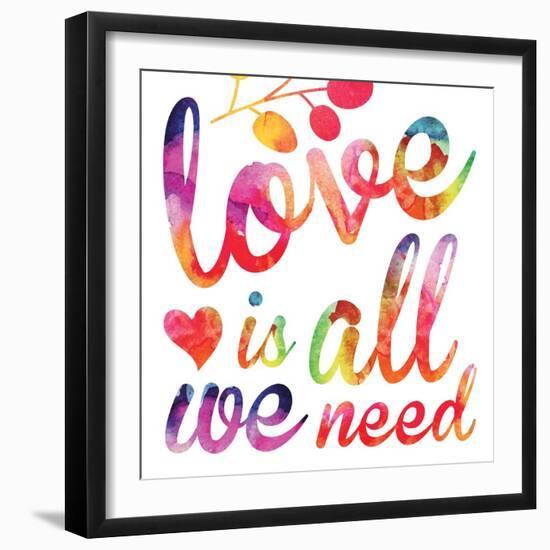 Watercolor Love 5-Melody Hogan-Framed Art Print