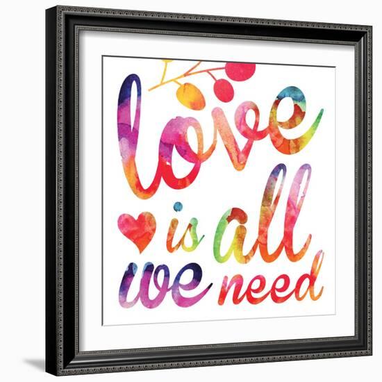 Watercolor Love 5-Melody Hogan-Framed Art Print