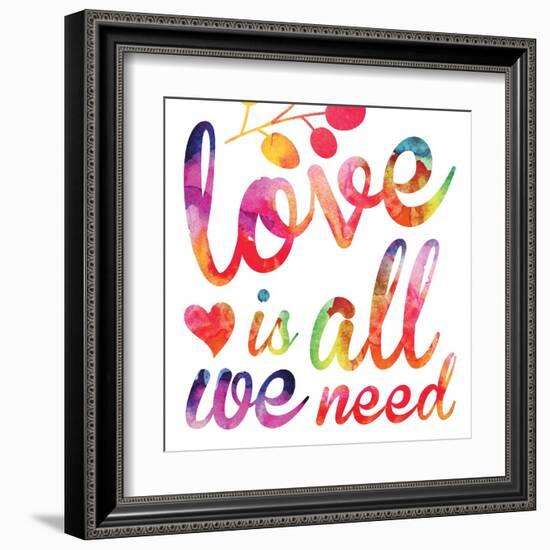 Watercolor Love 5-Melody Hogan-Framed Art Print