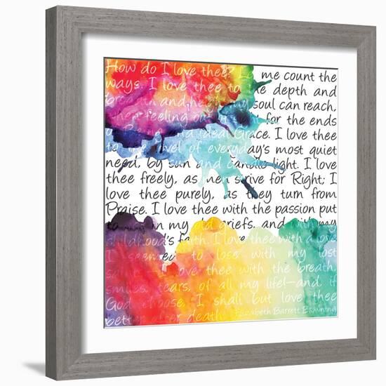 Watercolor Love 6-Melody Hogan-Framed Art Print