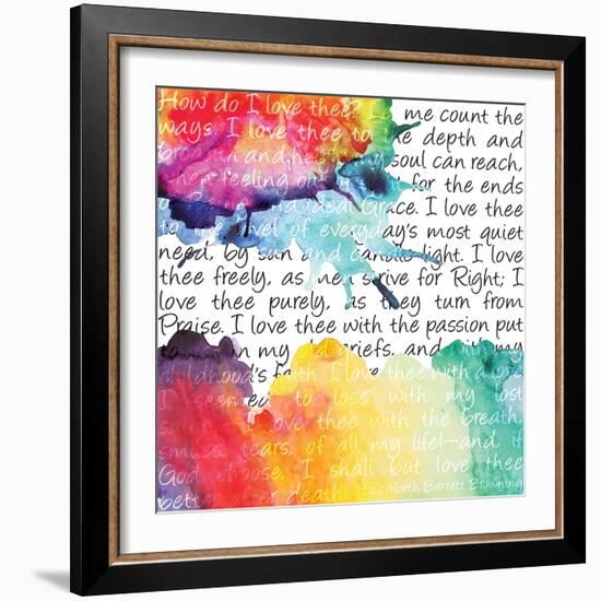 Watercolor Love 6-Melody Hogan-Framed Art Print