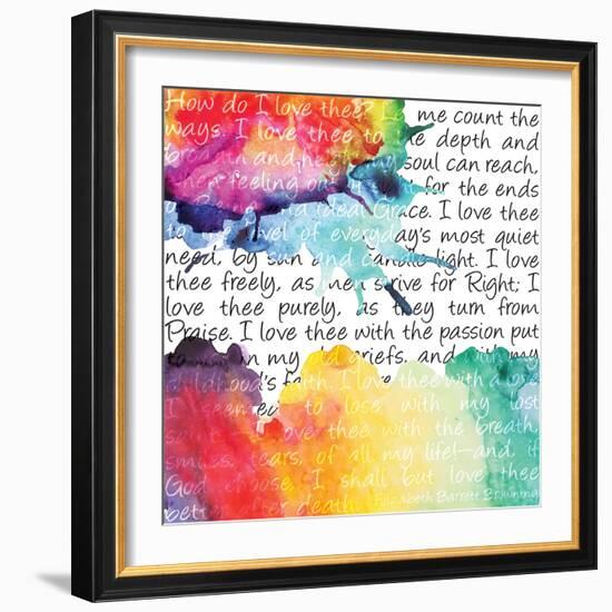 Watercolor Love 6-Melody Hogan-Framed Art Print