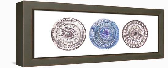 Watercolor Mandalas 2-Lora Gold-Framed Stretched Canvas