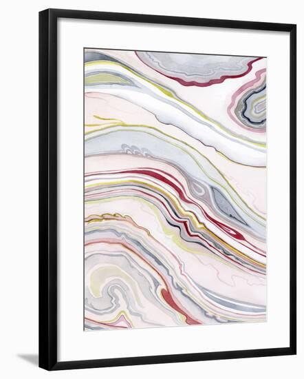 Watercolor Marbling II-Grace Popp-Framed Art Print