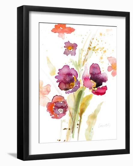 Watercolor Modern Poppies-Lanie Loreth-Framed Art Print