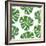 Watercolor Monstera Leaf Pattern-mart_m-Framed Premium Giclee Print