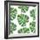 Watercolor Monstera Leaf Pattern-mart_m-Framed Art Print