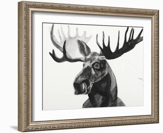 Watercolor Moose-Ben Gordon-Framed Giclee Print