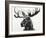 Watercolor Moose-Ben Gordon-Framed Giclee Print