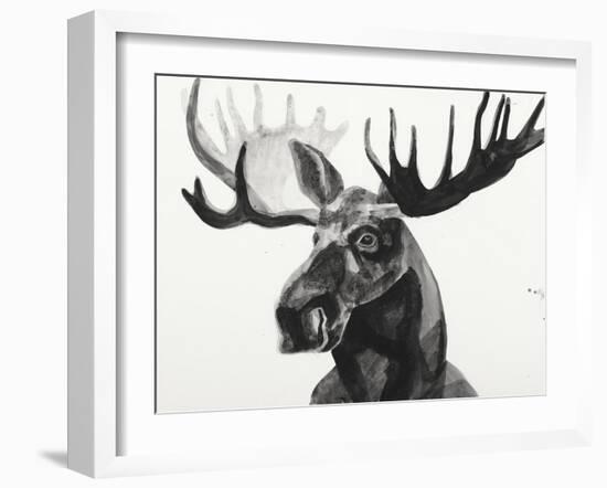 Watercolor Moose-Ben Gordon-Framed Giclee Print