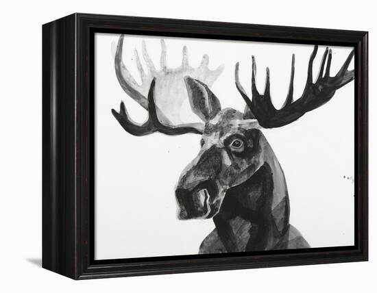 Watercolor Moose-Ben Gordon-Framed Premier Image Canvas