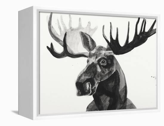 Watercolor Moose-Ben Gordon-Framed Premier Image Canvas