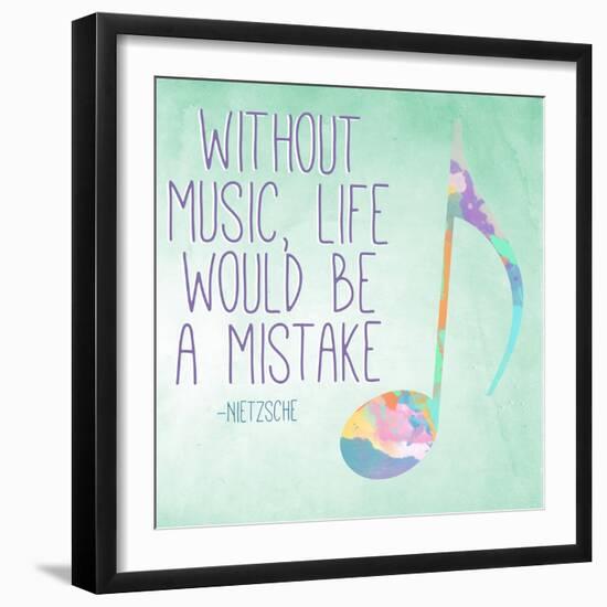 Watercolor Music II-SD Graphics Studio-Framed Art Print