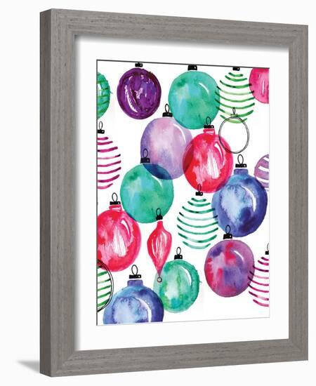 Watercolor Ornaments-Sara Berrenson-Framed Art Print