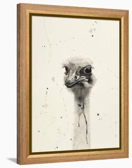 Watercolor Ostrich 2-Ben Gordon-Framed Premier Image Canvas