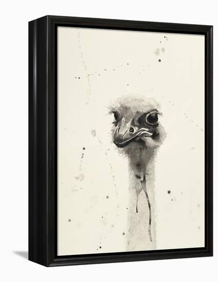 Watercolor Ostrich 2-Ben Gordon-Framed Premier Image Canvas