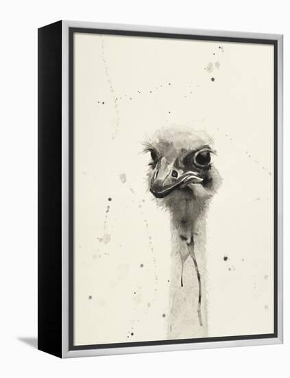 Watercolor Ostrich 2-Ben Gordon-Framed Premier Image Canvas