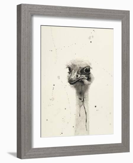 Watercolor Ostrich 2-Ben Gordon-Framed Giclee Print