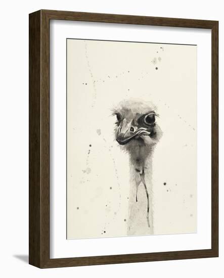 Watercolor Ostrich 2-Ben Gordon-Framed Giclee Print