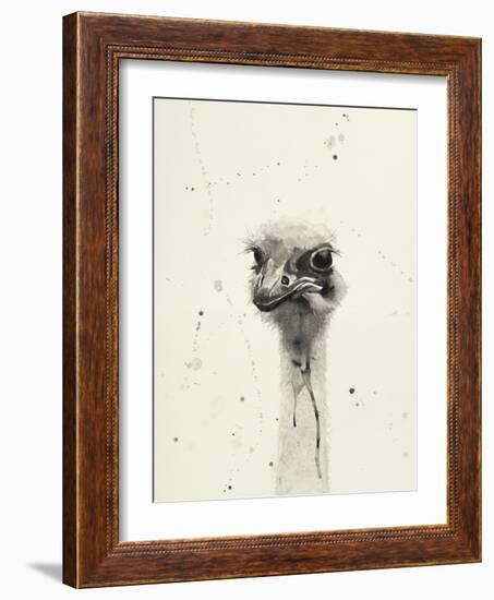 Watercolor Ostrich 2-Ben Gordon-Framed Giclee Print