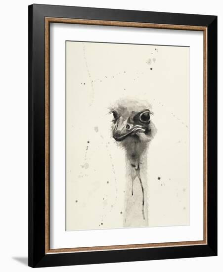 Watercolor Ostrich 2-Ben Gordon-Framed Giclee Print