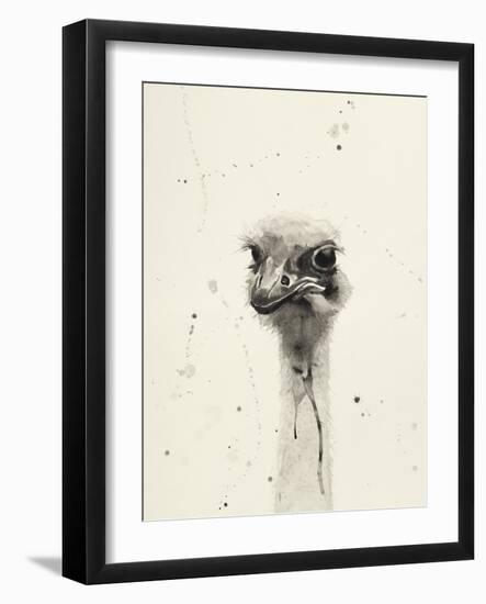 Watercolor Ostrich 2-Ben Gordon-Framed Giclee Print