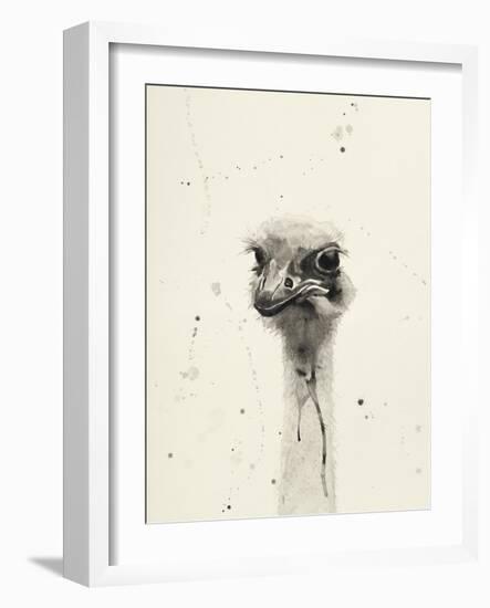 Watercolor Ostrich 2-Ben Gordon-Framed Giclee Print