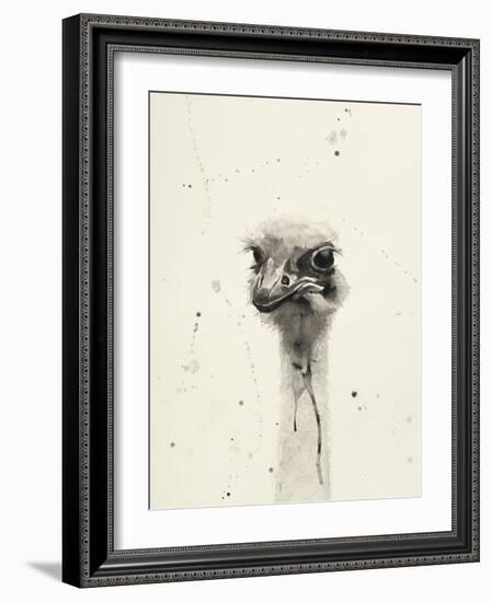 Watercolor Ostrich 2-Ben Gordon-Framed Giclee Print