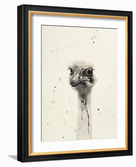 Watercolor Ostrich 2-Ben Gordon-Framed Giclee Print