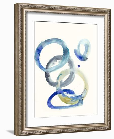 Watercolor Oval 4-Natasha Marie-Framed Giclee Print