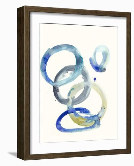 Watercolor Oval 4-Natasha Marie-Framed Giclee Print