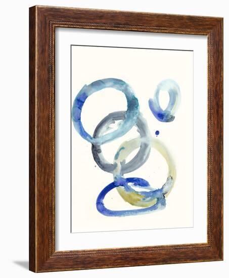 Watercolor Oval 4-Natasha Marie-Framed Giclee Print