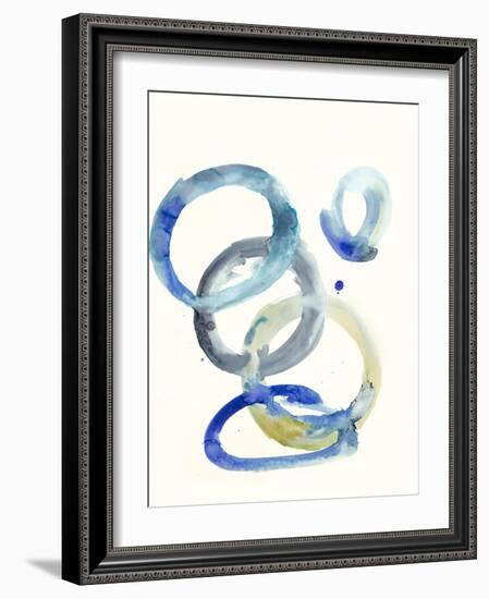 Watercolor Oval 4-Natasha Marie-Framed Giclee Print