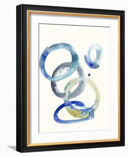 Watercolor Oval 4-Natasha Marie-Framed Giclee Print