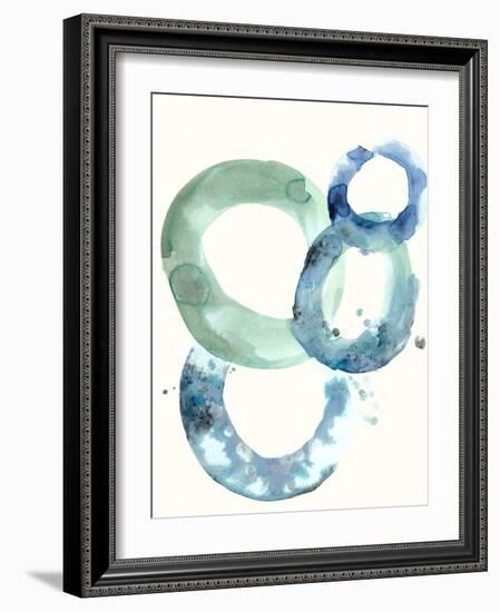 Watercolor Oval 5-Natasha Marie-Framed Giclee Print