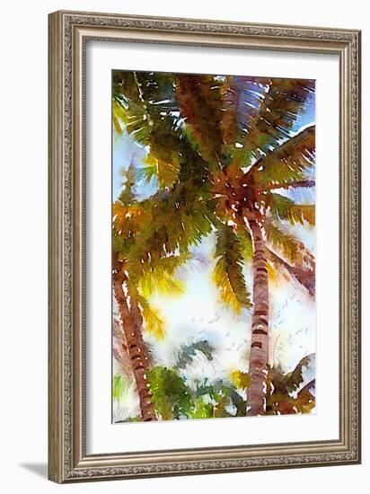 Watercolor Palms I-Emily Navas-Framed Art Print