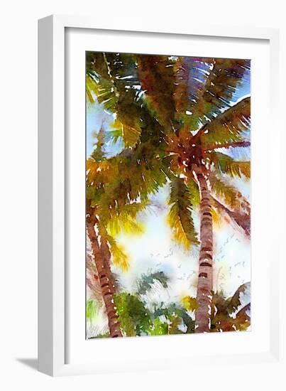 Watercolor Palms I-Emily Navas-Framed Art Print