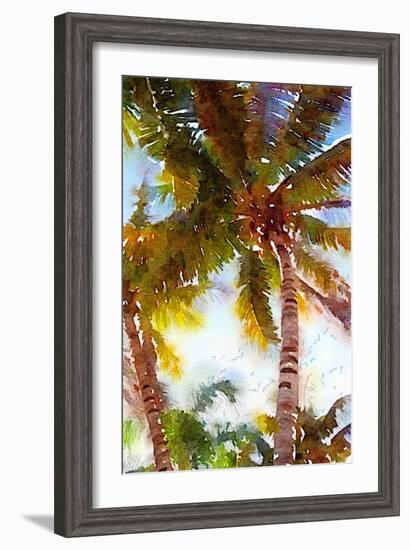 Watercolor Palms I-Emily Navas-Framed Premium Giclee Print