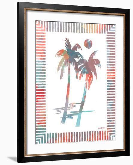 Watercolor Palms I-Nicholas Biscardi-Framed Art Print