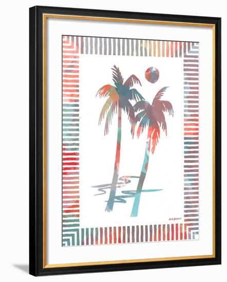Watercolor Palms I-Nicholas Biscardi-Framed Art Print