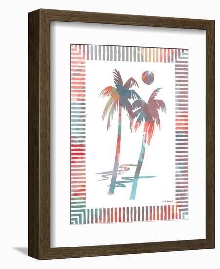 Watercolor Palms I-Nicholas Biscardi-Framed Art Print