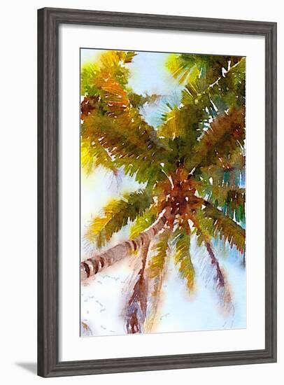 Watercolor Palms II-Emily Navas-Framed Premium Giclee Print