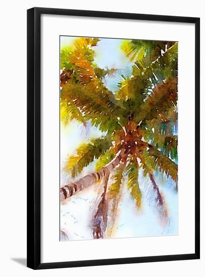 Watercolor Palms II-Emily Navas-Framed Premium Giclee Print