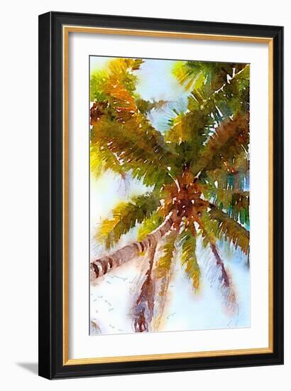 Watercolor Palms II-Emily Navas-Framed Art Print