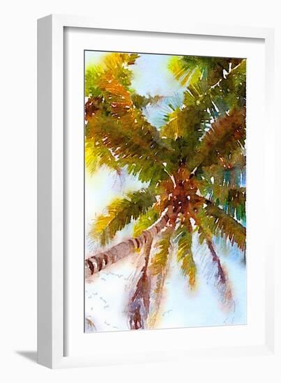 Watercolor Palms II-Emily Navas-Framed Premium Giclee Print