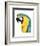 Watercolor Parrot-Naomi McCavitt-Framed Art Print