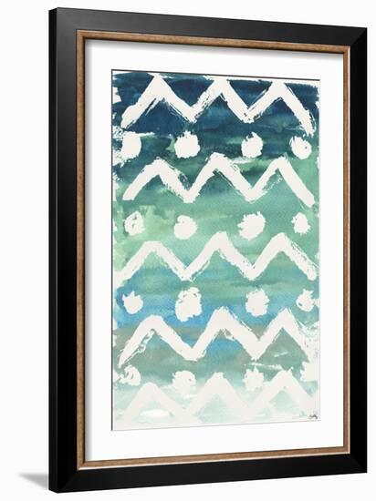 Watercolor Pattern V-Elizabeth Medley-Framed Art Print