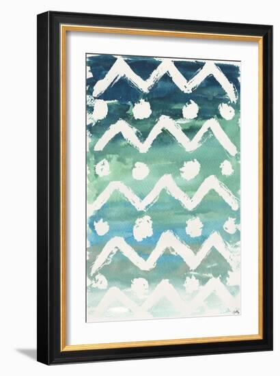 Watercolor Pattern V-Elizabeth Medley-Framed Art Print