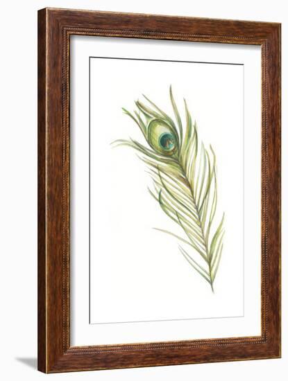 Watercolor Peacock Feather I-Ethan Harper-Framed Art Print